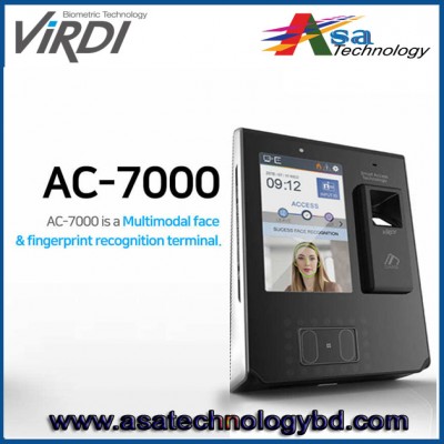 Face, Fingerprint and Card Access Control Virdi AC 7000