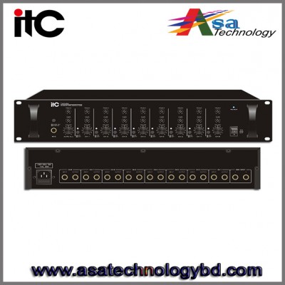 8 Channel Pre-Amplifier (Each Input Has Treble and Bass Control),ITC T-6240
