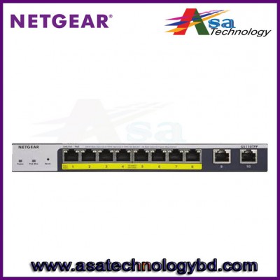 Netgear GS110TP 8 Port Prosafe Gigabit POE Smart Manage Switch