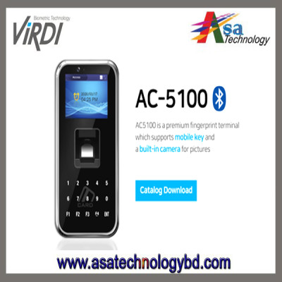 ViRDI AC-5100 Multiple Authentication Methods & Dual Fingerprint Authentication Bluetooth enabled, outdoor application