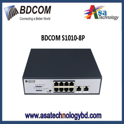 BDCOM S1010-8P 8-Port Unmanaged PoE Switch