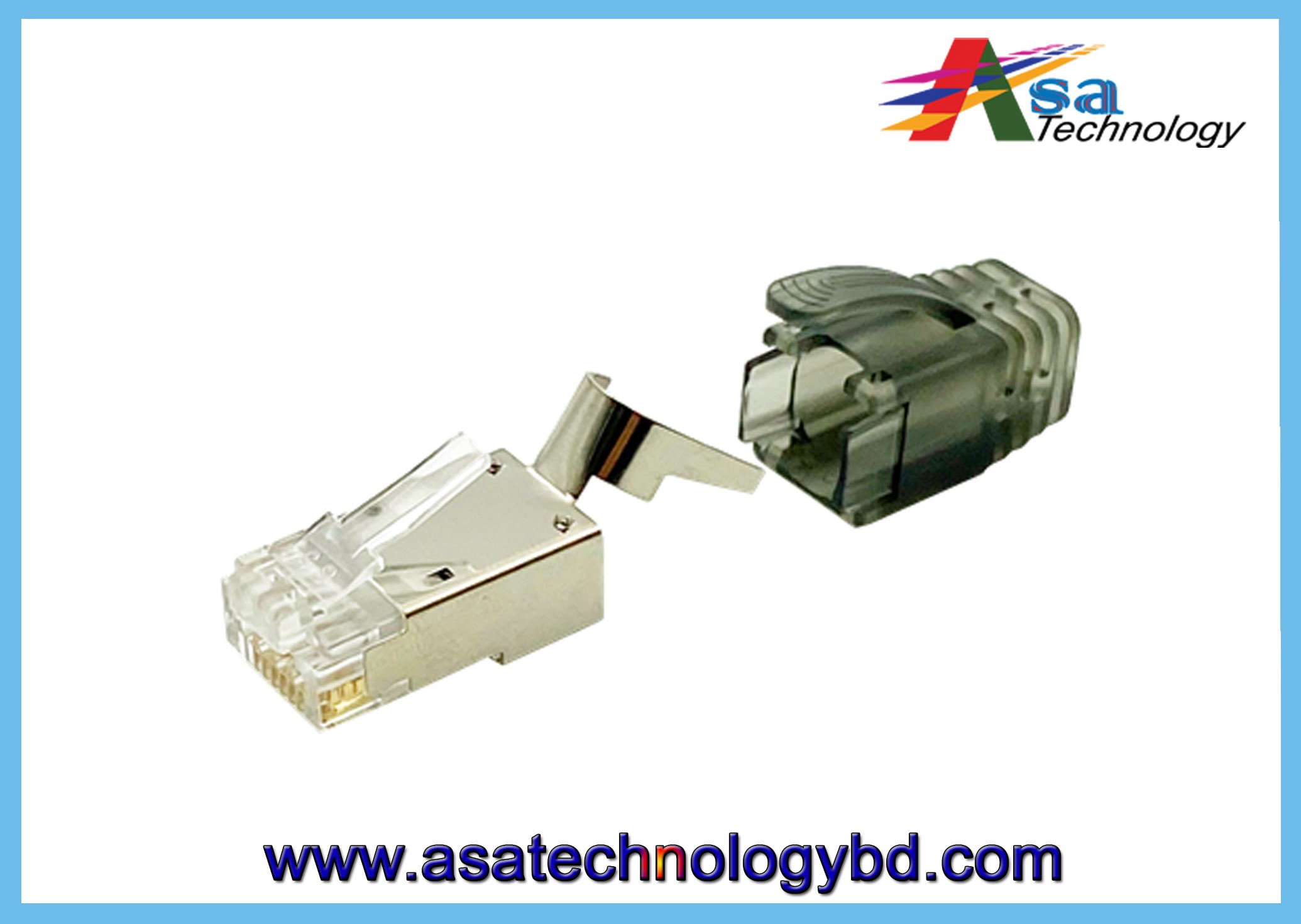 RJ45 Cat6 and Cat6A 10G Support Connector Colorful Unshielded RJ45 Modular Plug